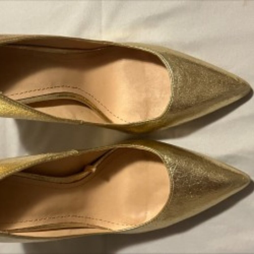 Zara gold heels